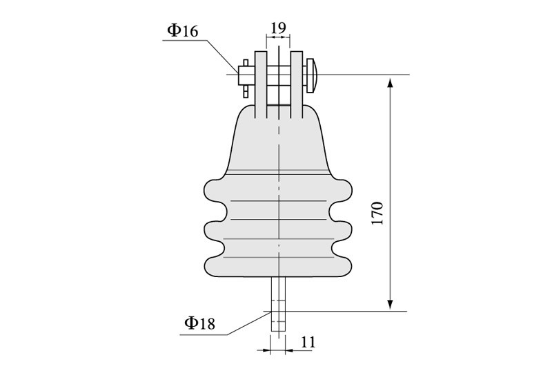 低压线路悬式绝缘子
